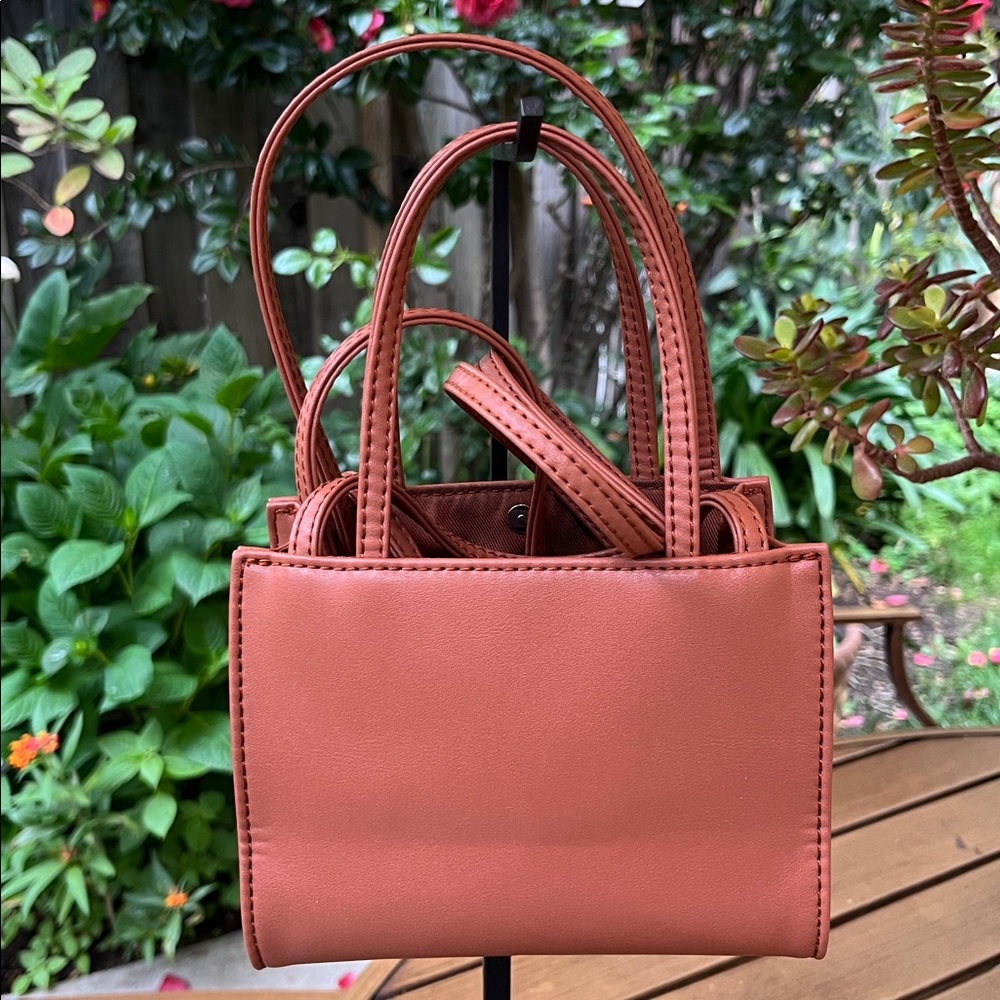 Telfar Mini Bag in Chestnut Brown - Picture 4 of 9